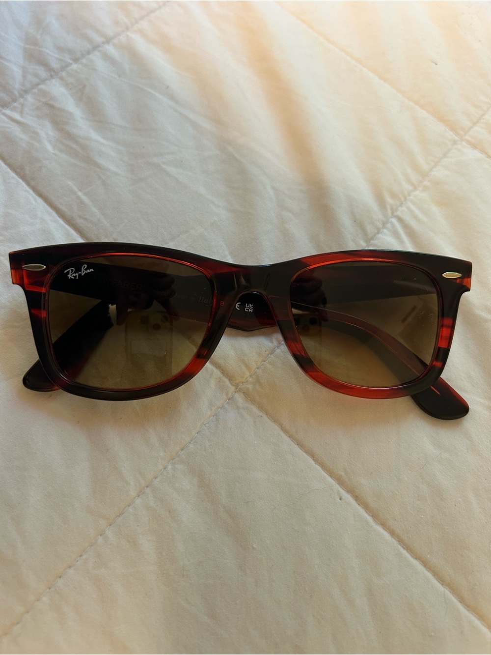Ray-Ban Original Wayfarer RB2140 1362/85 Red Tortoise Brown Sunglasses 50mm